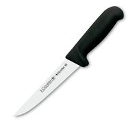 3 Claveles Proflex - Cuchillo Profesional Deshuesador Ancho 15 cm Microban. Negro