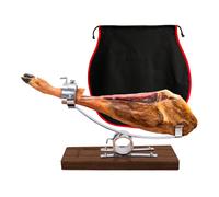Soporte Jamonero Basculante Profesional con Cabezal Giratorio en Acero Inoxidable (3C Marron)