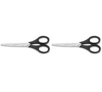 3 Claveles Tijera Varios Usos INOX D 3C, Acero al Carbono, Negra, 16,5 cm (6,5") (Paquete de 2)