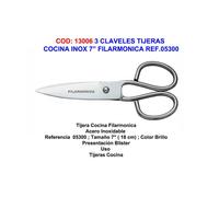 3 claveles tijeras cocina inox 7 filarmonica ref.05300