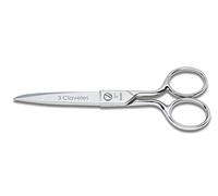 3 Claveles - Tijeras de Costura, Multiusos, Acero Carbono, 12,5 cm, forjada en caliente, niquelada, tijeras para labores, manualidades, para coser, 1 Unidad (Paquete de 1)