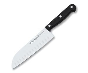 3 Claveles Uniblock - Cuchillo de cocina Santoku alveolado 18 cm (1125)