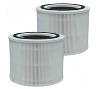 3 en 1, 360 ° Purificación de toda la habitación, filtro de carbón activado H13 True HEPA, compatible con Levoit Core 300/ 300S 1 unidad