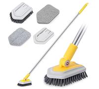 3 en 1 Cepillo de Limpieza con 128 cm Telescópico Mango Ducha Limpia Baño