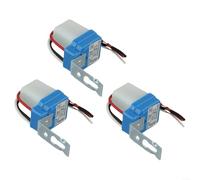 3 interruptores de sensor de fotocélula de encendido automático de 12 V 10 A para control automático de luz en parques, aeropuertos y granjas