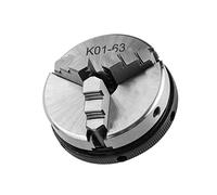 3-Jaw K01-63/M14 Manual Centrado Centrado Chuck, Compacto y Preciso Chuck para Carpintería