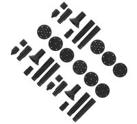 3 Juegos Boquillas para Fuente Solar de Jardín, Kit de Negro | Plástico, para Estanques Pequeños y Jardines en Balcón, Rociado Personalizable y Uso en Aguas poco Profundas