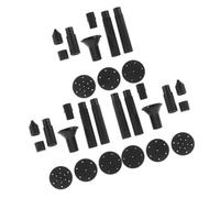 3 Juegos Cabezales de Boquilla de Fuente Solar, Plástico Negro | Juego de Boquillas para Jardín y Patio, sin Cableado, Reemplazo Fácil, para Piscina y Agua