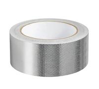 3 juegos de cinta tela fibra vidrio papel aluminio, aislamiento conductos tubería, colector reflectante calor, vendaje bajante, cintas adhesivas plateadas para manguera(10M)