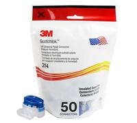 3 M 314 Scotchlok - Humedad geschützter Conector, máxima 0,5 mm² hasta 1,5 mm², color azul (50 unidades)