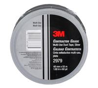 3 M Multiuso Contratista grado Duct Tape 2979 plata, 1,88 en X 60 yd 7.0 mil, individualmente envuelto, cómodamente se envía