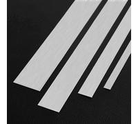 3 metros Autoadhesivo Moldura de pared de acero inoxidable borde de metal autoadhesivo flexible, diseño despegar y pegar, moldura metalizada y mo(Size:Width 3.5cm/1.37inch ,Color:Brushed silver)