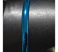 3 metros Flexible moldura de panel autoadhesiva, Molduras de Pared Modernas, Moldura de Techo,impermeable decoración del hogar de bricolaje, Extremadamente estrecho 4mm(Color:Electroplating - Blue)
