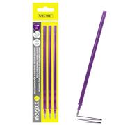 3 minas de repuesto borrables ONLINE compatibles con bolígrafos de gel Legami magiXX L I Lila 0,7 mm grosor de trazo I Recambio para bolígrafos de gel borrables I Recarga para bolígrafo de gel con