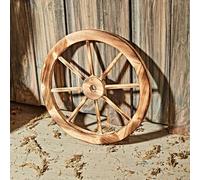 3 Pagen® Rueda de madera decorativa de 40 cm de diámetro, decoración rústica, rueda de carro vieja de madera, aspecto vintage, ideal para salón, terraza o jardín de invierno