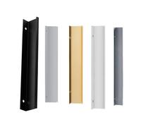 3 Pcs Tirador De Borde De Dedo Perfil De Aluminio Para Cajones Armarios De Zapatos Tiradores De Barra Manija Invisible Manija De Mueble White, Negro, Gris, Dorado, Plateado 14 Tamaños(Gold,800mm)