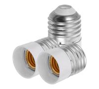 3 Piezas Adaptador de Base de Lámpara E27 a E14 de Cobre PC