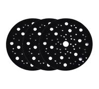 3 Piezas Almohadilla Protectora, Compatible con Mirka Abranet, 150 mm 70 Orificios, Protector de Disco Abrasivo con Interfaz de Esponja y Cierre Adhesivo para Lijadora Orbital y Pulido