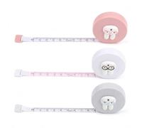 3 Piezas Cinta Métrica Corporal 1.5 m, Cinta Métrica Costura Retráctil, Metro Costura Flexible, Métrica de Doble Cara Cinta de Costura Medir Cuerpo Retráctil, para Costura, Medición Corporal, Ropa