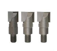 3 piezas CNC de limpieza inferior fresadora de fresado, 10 mm de vástago de bloqueo de puerta ranurado fresado juego de limpieza de rosca 16-20 mm herramienta