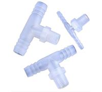 3 piezas de plástico rosca externa tipo T, for grifos agua y manguera, conector Pagoda G3/4 6 puntos(6-G3/4 (6 points)-6)