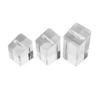 3 Piezas Expositor Acrílico Transparente para Anillos, Elegante | Diseño Moderno y Pulido, Presentación Profesional para Coleccionistas y Vendedores, Uso en Vitrinas