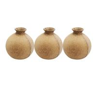 3 Piezas Jarrón de Madera Vintage DIY Pintado a Mano