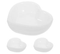 3 Piezas Molde de Silicona en Forma de Corazón Blanco | Organización, Mantiene Piezas en Su Sitio, Desmolde Fácil, para Collares y Anillos