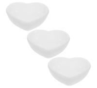 3 Piezas Molde de Silicona para Joyero Forma de Corazón, Blanco | Anillos y Pendientes, Fácil Desmolde, Organiza Piezas sin Superposición, Manualidades