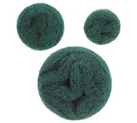 3 Piezas Rueda Abrasiva de Fibra de Nylon Mango para Pulir Madera | Verde, Forma Especial, Acero y Estropajo, Fácil de Transportar y Guardar, Hogar y Taller