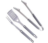 3 piezas set de cubertería acero inoxidable barbacoa parrilla barbaco