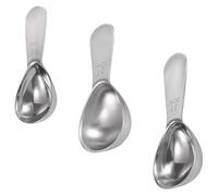 3 Piezas Set de Cucharas Medidoras 15ml y 30ml de Acero Inoxidable | Escala Grabada Duradera, Mango Ergonómico, Acabado Pulido, para Café y Proteína en Cocina