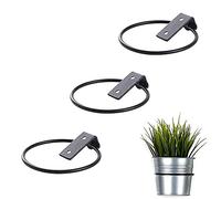 3 Piezas Soporte de Pared para Macetas,Estante De Maceta De Anillo,Soporte de Macetero Plegable de Metal para Macetero de Pared al Aire Libre del Balcón del Jardín de su Casa(13.5 x 11 x 6.5 cm)