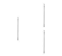 3 Piezas Varilla para Cortina con Ganchos de Aluminio Reforzado, 43 CM | Conexión Rápida, Soporta Cortinas Ligeras Bolsillo, para Ventana de Patio y Estudio