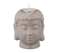 3 portavelas Buda Soporte velitas de té Cabeza de Buda Candelabro velas votivas