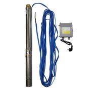 3 Pulgadas Bomba Pozo Profundo CS 3SRm3, 5000 L/H / Fh 66-87m (0,75 - 1,1Kw -