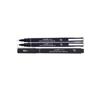 3 rotuladores Uni Ball Pin de punta ultrafina para dibujar de 0,3 mm, tinta negra