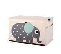 3 Sprouts – Baúl para juguetes infantil – Elefante – Caja de almacenaje y organizador