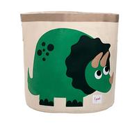 3 Sprouts Cesto Bin Infantil, Cotton Basket con Dos Asas, Dinosaurio