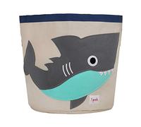 3 Sprouts Cesto Juguetes - Ideal como Cesto Ropa Sucia Bebe - Cesta para Juguetes Infantil - Cesto Ropa Sucia Infantil - Diseño Divertido y Práctico - Organización y Almacenamiento - Tiburón