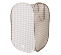3 Sprouts Cesto Ropa Pop-up Infantil, Plegable, Vichy Beige