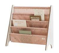 3 Sprouts, Librería Frontal Montessori para Niños, Estantería Fabricada en Poliéster Reciclado, Ideal para Contener Libros, Color Arcilla Terrazo, 61x63x25,4 cm