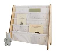 3 Sprouts Librería Infantil Frontal, 35 Libros, Arándano Marfil