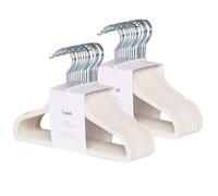 3 Sprouts Perchas Bebé Terciopelo Non-Slip, 30 Uds, Crema