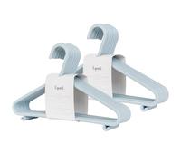 3 Sprouts Perchas Infantiles Paja de Trigo, Pack 30, Azul
