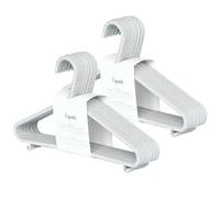 3 Sprouts Perchas Infantiles Paja de Trigo, Pack 30, Gris