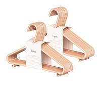 3 Sprouts - Perchas Infantiles - Perchas para Ropa de Bebé y Niños, Perchas de plástico de Paja de Trigo, Pack de 30 - Rosado