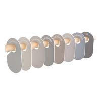 3 Sprouts - Separadores de Ropa para Bebé - Doble Cara Hermosos Separador de Armarios Bebe Desde Recién Nacido hasta 24 Meses - Organizadores de Armario por Meses - Juego de 8 (Beige y Gris)