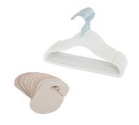 3 Sprouts Set Armario Bebé, 15 Perchas, 8 Separadores, Crema y Neutro | organiza ropa de bebé por edad, talla y crecimiento; para armarios y rutinas rápidas; incluye perchas y separadores por edad