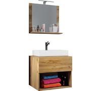 3 un. Lavadero | Ancho 80 cm | Lavabo de muebles de baño Set Sink Lendas ll Espejo